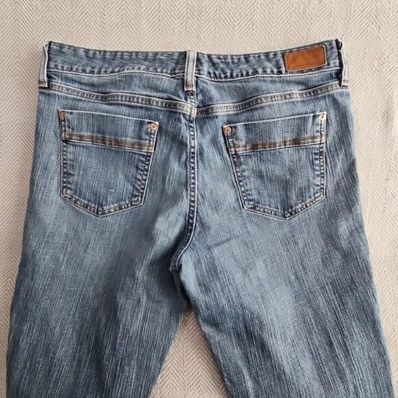 Eddie Bauer Jeans Women's Size 12R (34x30) Med Wash Bootcut Stretch Item# 2871 - Picture 13 of 16